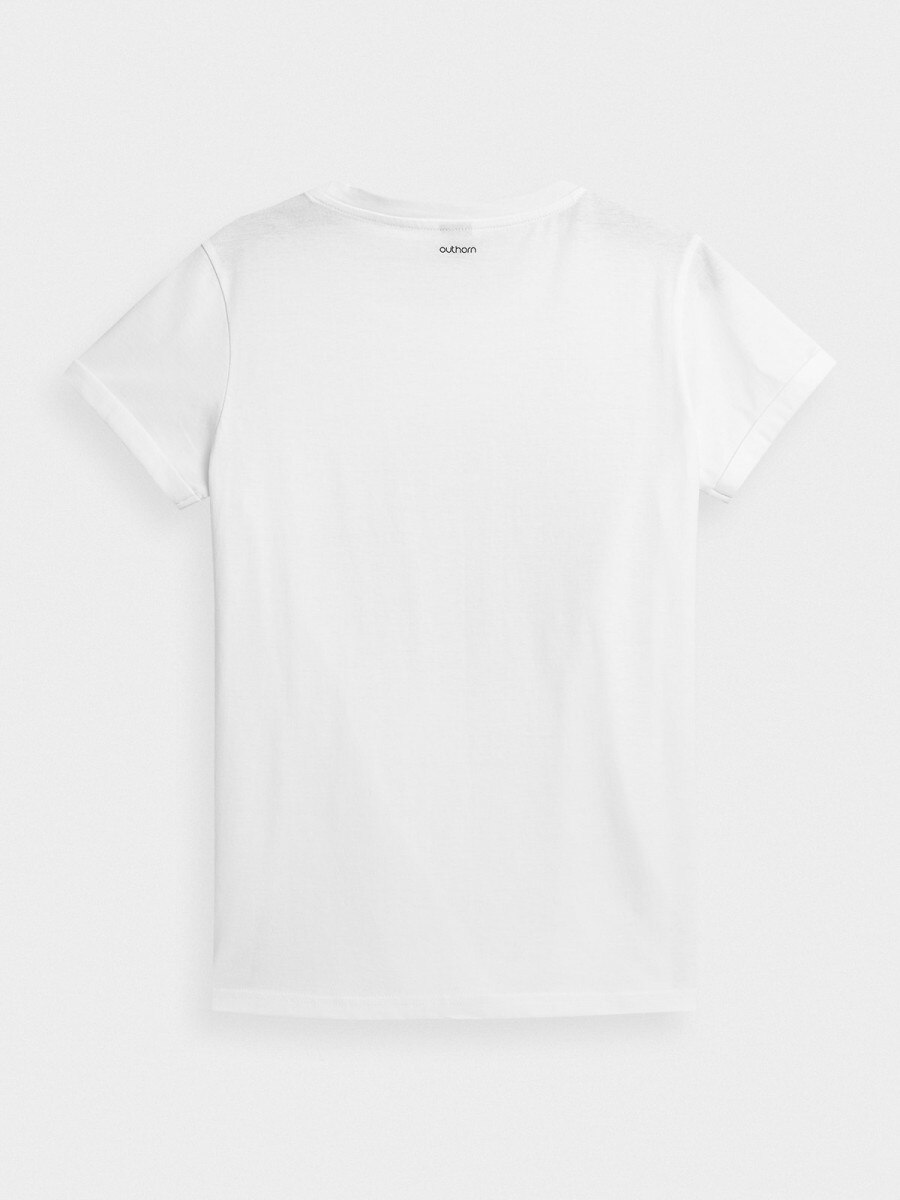  T-shirt z nadrukiem damski Biały 6