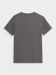 OUTHORN T-shirt z nadrukiem męski - szary Ciemny szary 4