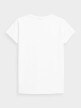 OUTHORN T-shirt z nadrukiem damski - biały Biały 5