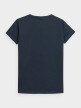 OUTHORN T-shirt z nadrukiem damski - granatowy Granat 6