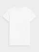 OUTHORN T-shirt z nadrukiem damski - biały Biały 5