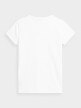 OUTHORN T-shirt z nadrukiem damski Biały 6