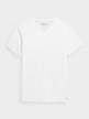 OUTHORN T-shirt z dekoltem w serek męski - biały Biały 5