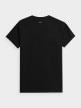 OUTHORN T-shirt z nadrukiem męski - czarny Głęboka czerń 5