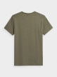 OUTHORN T-shirt z nadrukiem męski - oliwkowy/khaki Khaki 6