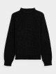  Sweter z grubym splotem damski  Głęboka czerń 3