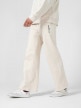 OUTHORN Szerokie spodnie dresowe damskie - kremowe Złamana biel 2