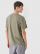 OUTHORN T-shirt basic męski - khaki Khaki 4