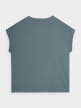 OUTHORN T-shirt gładki damski - oliwkowy Oliwkowy 5