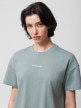OUTHORN T-shirt o kroju boxy z nadrukiem damski - morski Morska zieleń 2