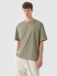 OUTHORN Tshirt oversize basic męski  khaki Khaki