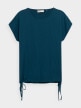 OUTHORN T-shirt oversize damski - zielony Morska zieleń 5