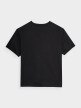 OUTHORN T-shirt gładki męski - czarny Głęboka czerń 5