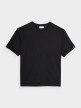 OUTHORN T-shirt gładki męski - czarny Głęboka czerń 4