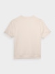OUTHORN T-shirt gładki męski - kremowy Złamana biel 6