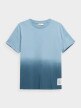 OUTHORN T-shirt tie-dye oversize damski - niebieski Niebieski 4