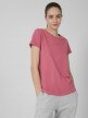 OUTHORN T-shirt z nadrukiem damski - różowy Ciemny róż 2