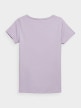 OUTHORN T-shirt z nadrukiem damski Jasny fiolet 4