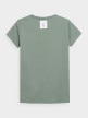 OUTHORN T-shirt z nadrukiem damski - zielony Ciemna zieleń 4