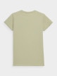 OUTHORN T-shirt z nadrukiem damski Jasna zieleń 3