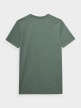 OUTHORN T-shirt z nadrukiem męski - zielony Ciemna zieleń 6
