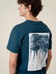OUTHORN T-shirt z nadrukiem męski Morska zieleń 3
