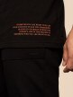 OUTHORN T-shirt z nadrukiem męski - czarny Głęboka czerń 2