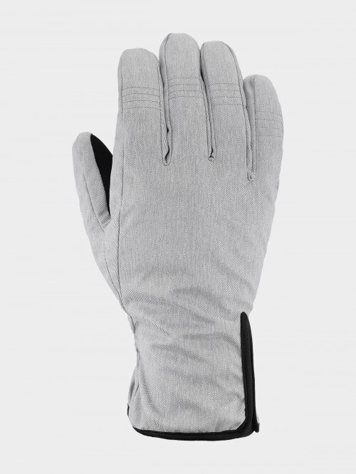 Rękawiczki uniseks  Chłodny jasny szary melanż